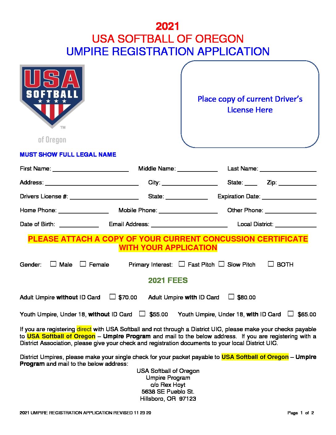 Umpire Registration